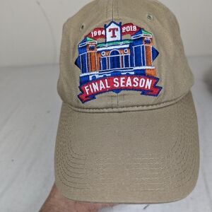 Texas Rangers Baseball Cap  Final Season The Ballpark at Arlington 1994-2018